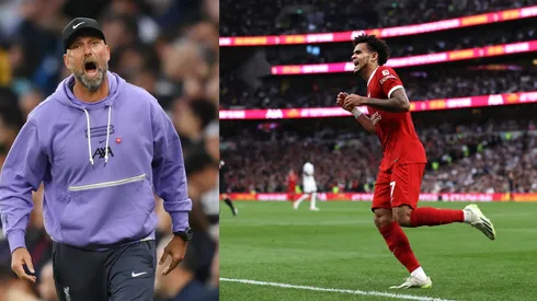 Jurgen Klopp y Luis Díaz.