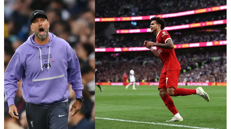 Jurgen Klopp y Luis Díaz.