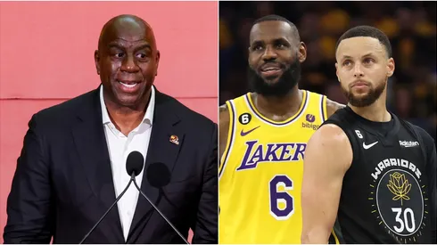 Magic Johnson, LeBron James y Stephen Curry.