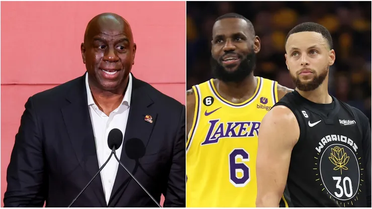 Magic Johnson, LeBron James y Stephen Curry.