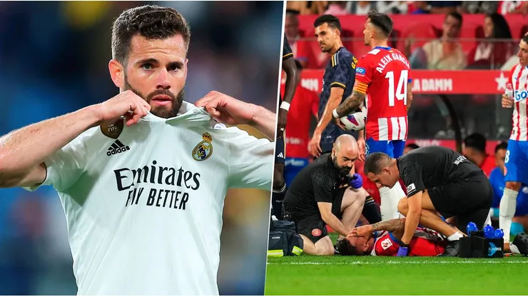 Nacho Fernández le pidió disculpas a Cristian Portugués por la patada que le pegó en el final del Girona vs. Real Madrid. Getty Images.