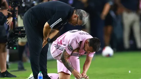 Algunos hinchas del Inter Miami sospechan que Gerardo Martino miente en el estado de la lesión de Lionel Messi para mantener la expectativa de su presencia y no afectar al venta de entradas. Getty Images.
