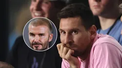 David Beckham y Lionel Messi.