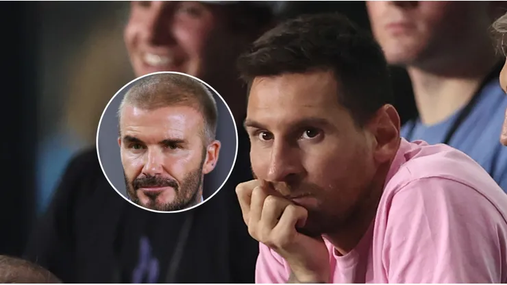 David Beckham y Lionel Messi.