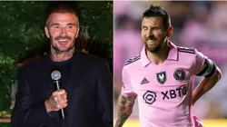 David Beckham y Lionel Messi.