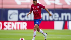 SAN LUIS POTOSI, MEXICO - SEPTEMBER 08: Luis Fernando Leon of San Luis warms up prior the 9th round match between Atletico San Luis and Necaxa as part of the Torneo Guard1anes 2020 Liga MX at Estadio Alfonso Lastras on September 8, 2020 in San Luis Potosi, Mexico. (Photo by Leopoldo Smith/Getty Images)