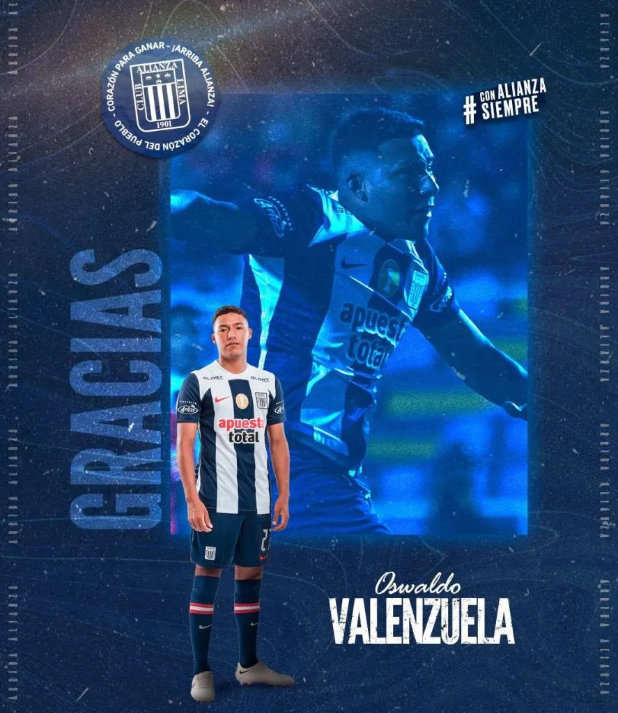 Oswaldo Valenzuela despedido de Alianza Lima. (Foto: Alianza Lima Prensa)