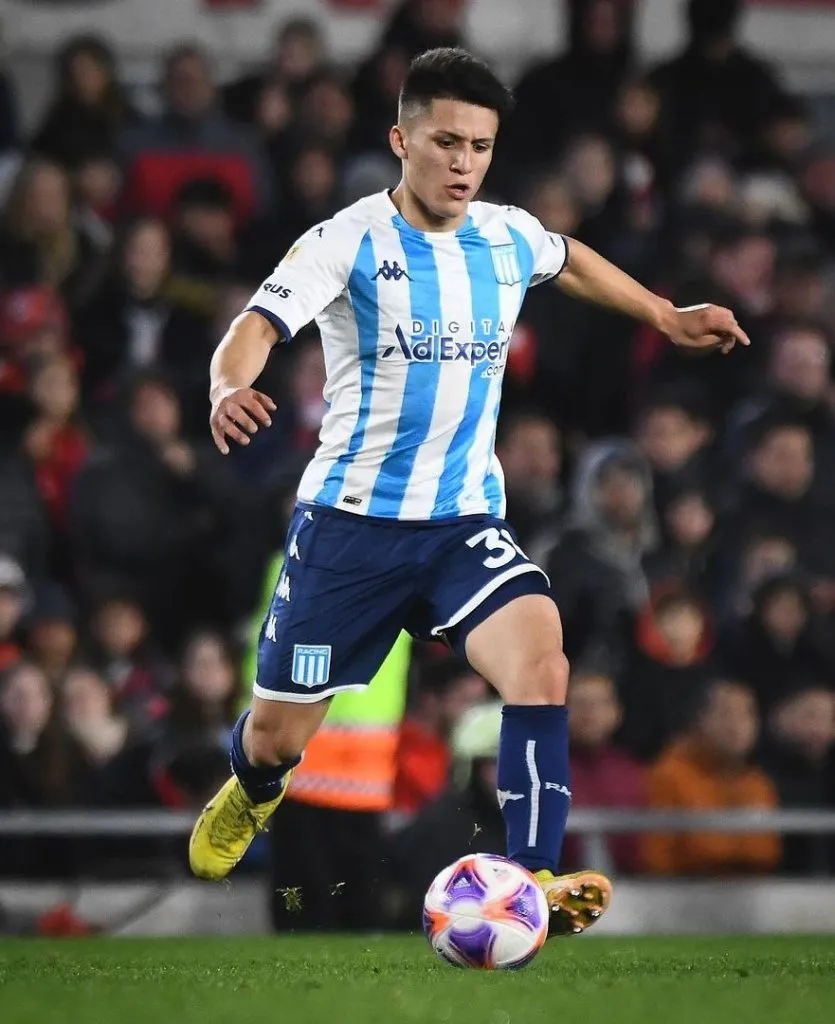 Cabellos jugando para Racing. (Foto: Racing Club Prensa)