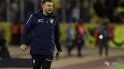 QUITO, ECUADOR - AUGUST 9: Head coach Martin Anselmi of Independiente del Valle reacts during the Copa CONMEBOL Libertadores round of 16 second leg match between Independiente del Valle and Deportivo Pereira at Olimpico Atahualpa Stadium on August 9, 2023 in Quito, Ecuador. (Photo by Franklin Jacome/Getty Images)