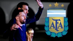 Lionel Scaloni y Lionel Messi.