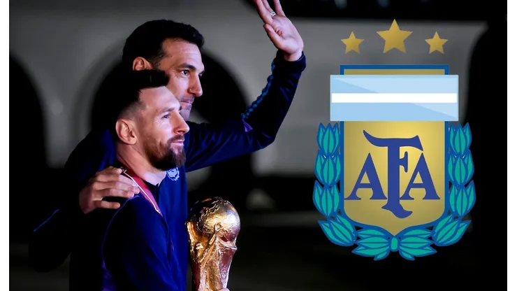 Lionel Scaloni y Lionel Messi.