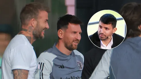 David Beckham, Lionel Messi y Kun Agüero.