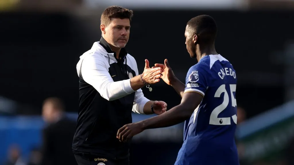 Pochettino convenció a Moisés Caicedo de ir al Chelsea. Foto: Getty.