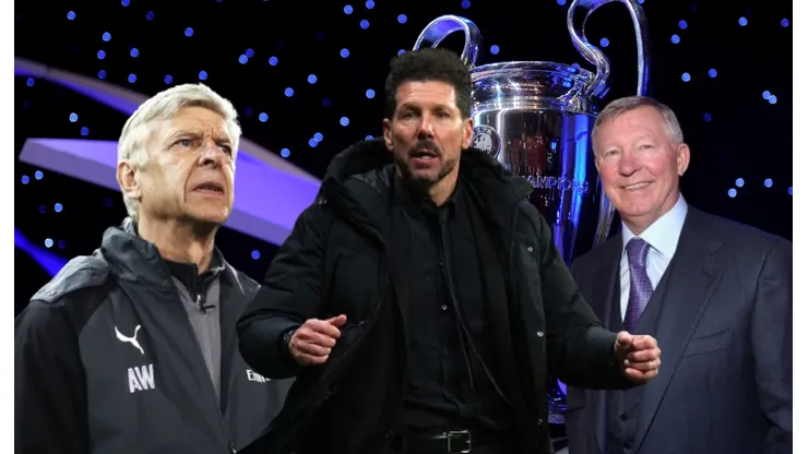 Arsene Wenger, Diego Pablo Simeone y Sir Alex Ferguson.