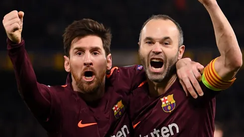 Lionel Messi y Andrés Iniesta.