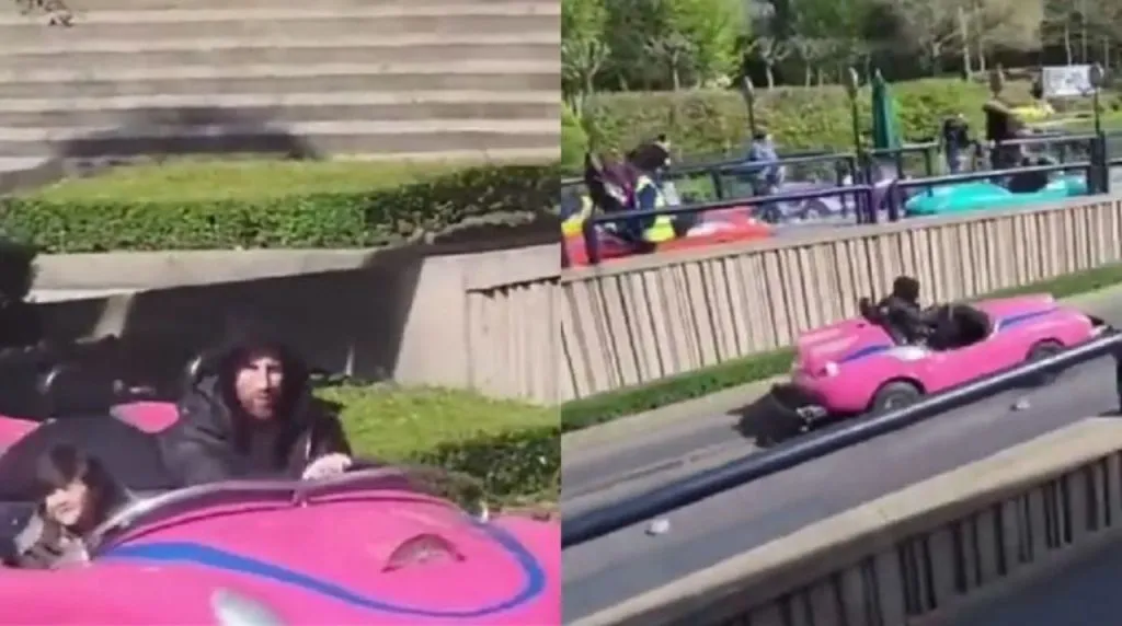 Messi con su hijo Ciro en Disney. (Foto: X / @chespiroto)