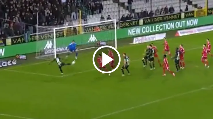 Alan Minda marcó un golazo en Bélgica