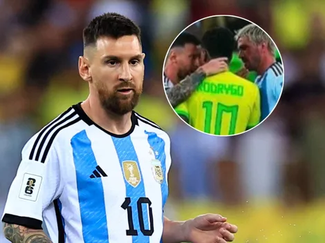 Lo que dice el reglamento de la Conmebol del golpe que Messi le dio a Rodrygo