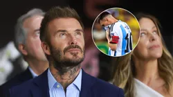 David Beckham y Lionel Messi.