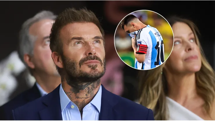 David Beckham y Lionel Messi.