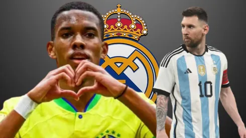 Estêvão y Lionel Andrés Messi.