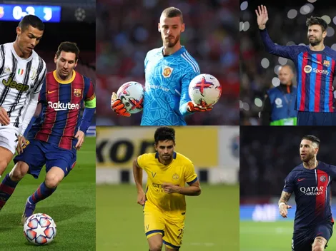 Los futbolistas que han jugado con Messi y CR7