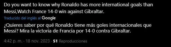 La explicación de los goles de CR7. (Foto: X / @GuardiolaABK)
