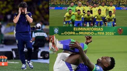 Fernando Diniz y sus jugadores en Brasil.