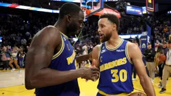 Draymond Green y Stephen Curry.