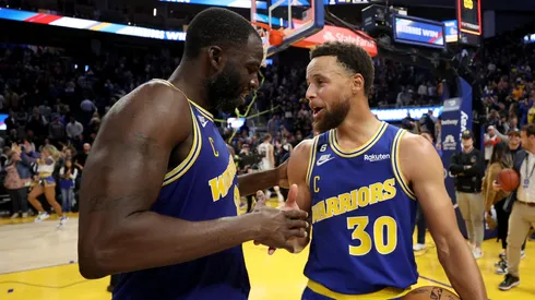 Draymond Green y Stephen Curry.