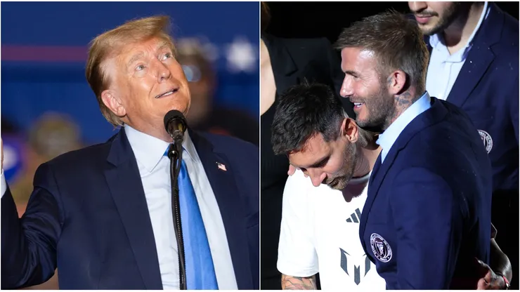 Donald Trump, Lionel Messi y David Beckham.