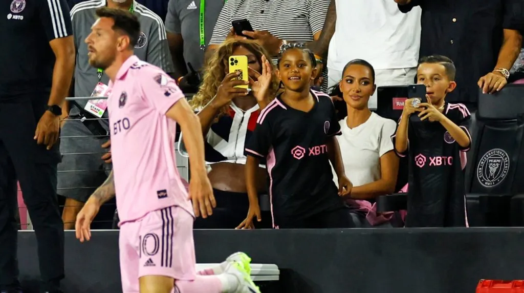 Kim Kardashian estuvo en el debut de Messi en Inter Miami. (Foto: Getty Images)