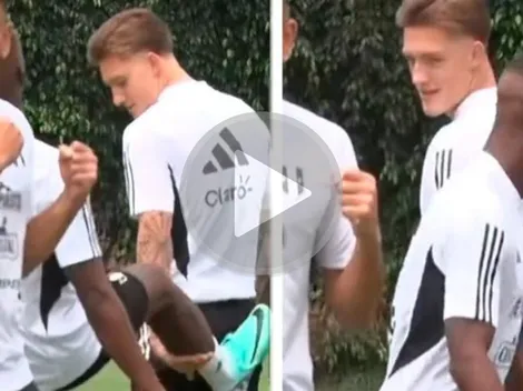 Las bromas de Luis Advíncula para Oliver Sonne antes del partido de Perú vs. Bolivia (VIDEO)