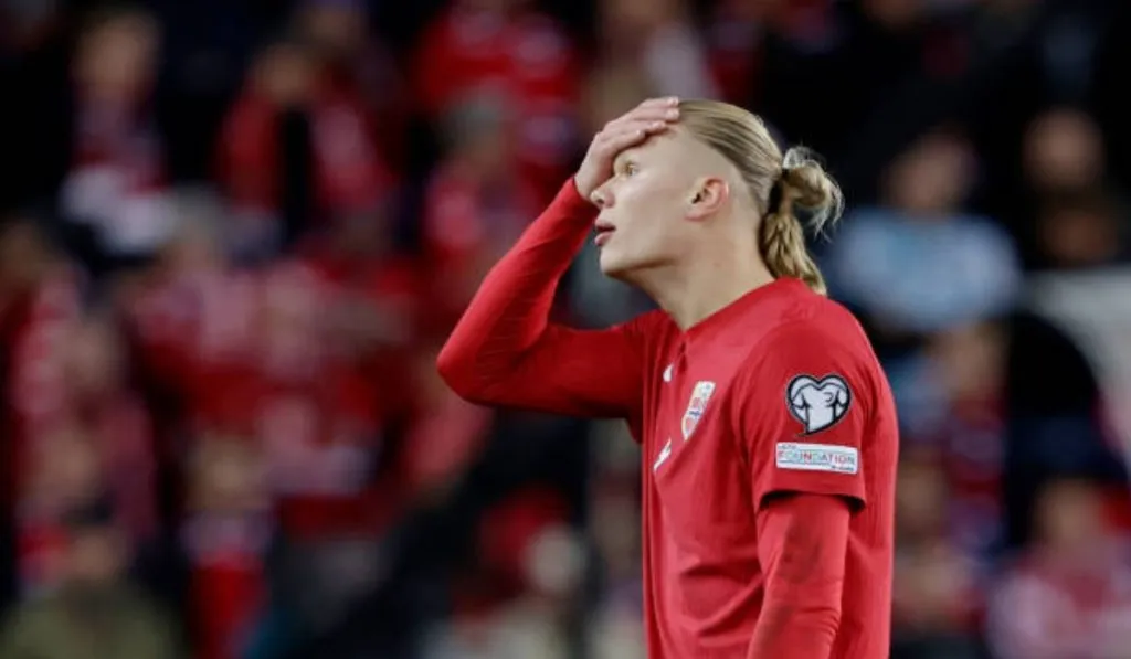 Erling Haaland, una de las figuras que pueden quedarse sin Eurocopa: Getty Images