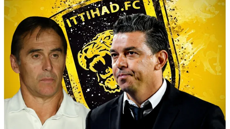 Julen Lopetegui y Marcelo Gallardo, los candidatos del Al-Ittihad.