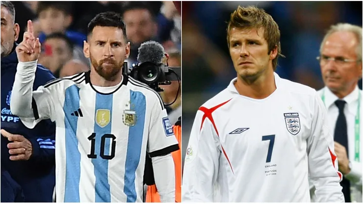 Lionel Messi y David Beckham.