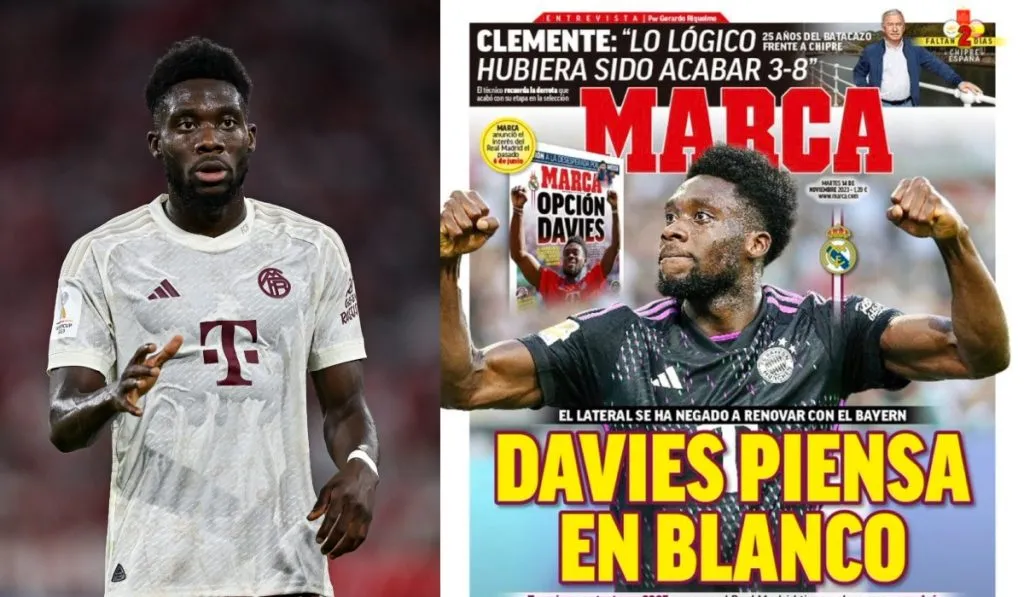MARCA y su información del posible fichaje de Alphonso Davies por Real Madrid: TW