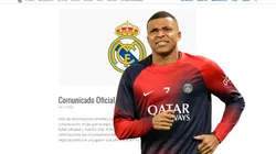 Kylian Mbappé y el comunicado del Real Madrid.