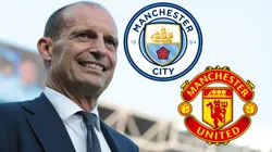Massimiliano Allegri, Manchester United y Manchester City.
