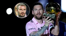 David Beckham y Leo Messi.