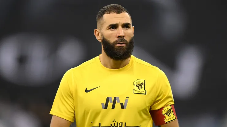 Marcelo Gallardo no convocó a Karim Benzema para el Al Ittihad vs. Al Ta'ee de este miércoles. Getty Images.