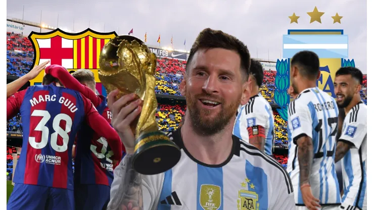 Barcelona vs. Argentina y Lionel Messi.