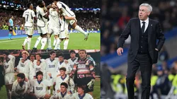 Carlo Ancelotti y sus jugadores en Real Madrid.