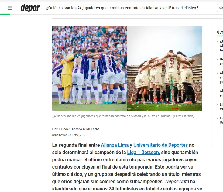 24 jugadores de Alianza Lima y Universitario terminan su contrato.