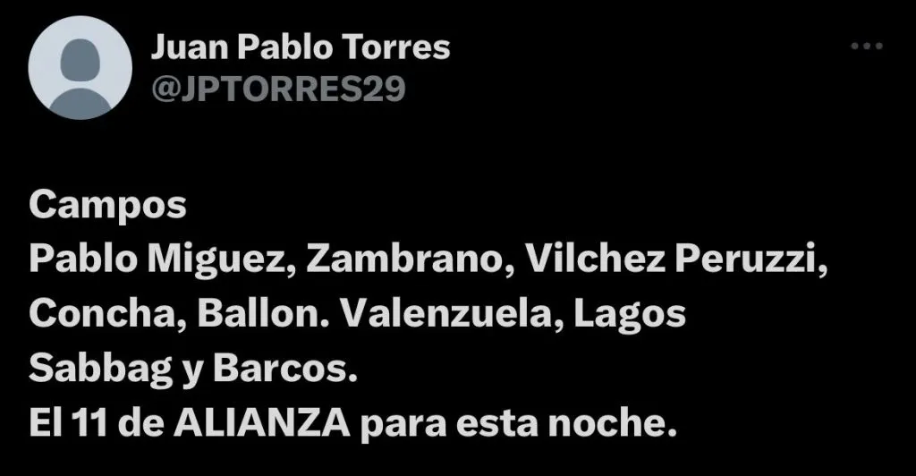 Juan Pablo Torres de Exitosa Deportes expone cómo jugará Alianza Lima. (Foto: Twitter)