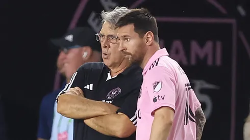 Gerardo Martino y Lionel Messi.