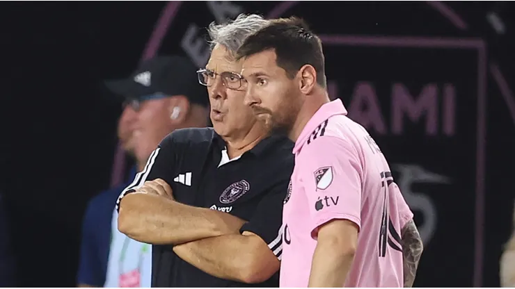 Gerardo Martino y Lionel Messi.