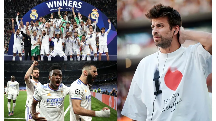 Gerard Piqué y la Champions League ganada por Real Madrid en mayo del 2022.