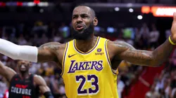 LeBron James en Los Angeles Lakers vs Miami Heat.