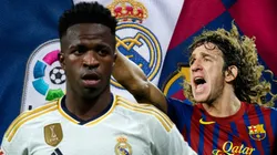 Vinicius y Carles Puyol.